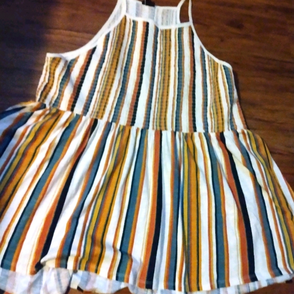 Brand New Torrid Stripe Sleeveless Halter Top